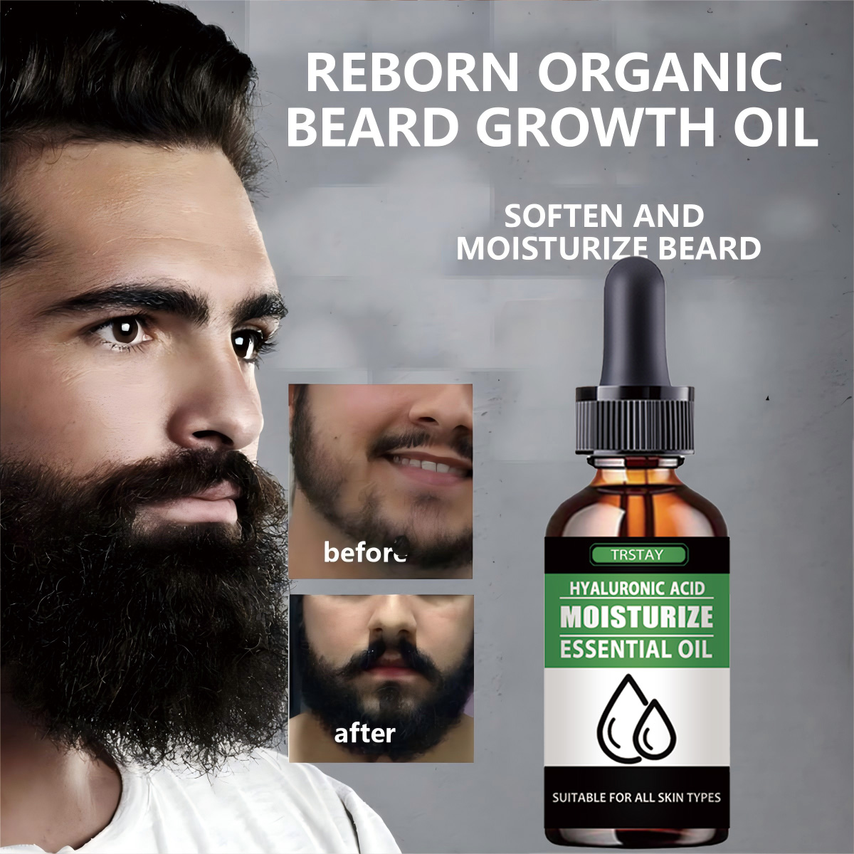 Men'S Grooming And Skin Care - 100 % natürliches, beschleunigtes Gesichtshaar, wachsen