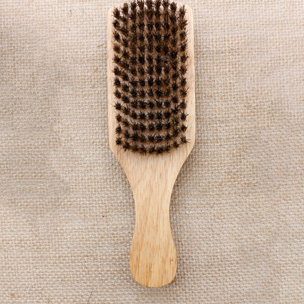 Men'S Grooming - 2 Stück Bart-Styling-Kamm, doppelseitige Wildschweinborstenbürste, ergonomischer