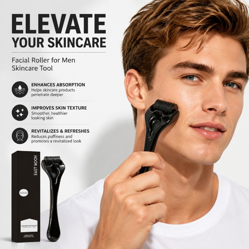 Men'S Grooming And Skin Care - Premium-Hautpflege-Rollwerkzeug für Männer, Gesichtspflege-Zubehör, fördert die