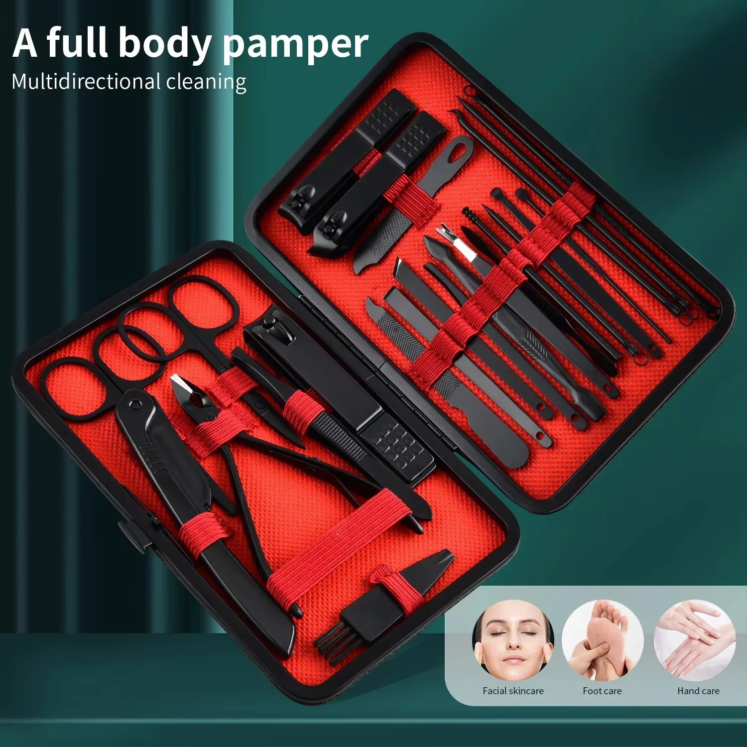 7-24-teiliges professionelles  – Nail Care Kit Mens Bewertung und Preis